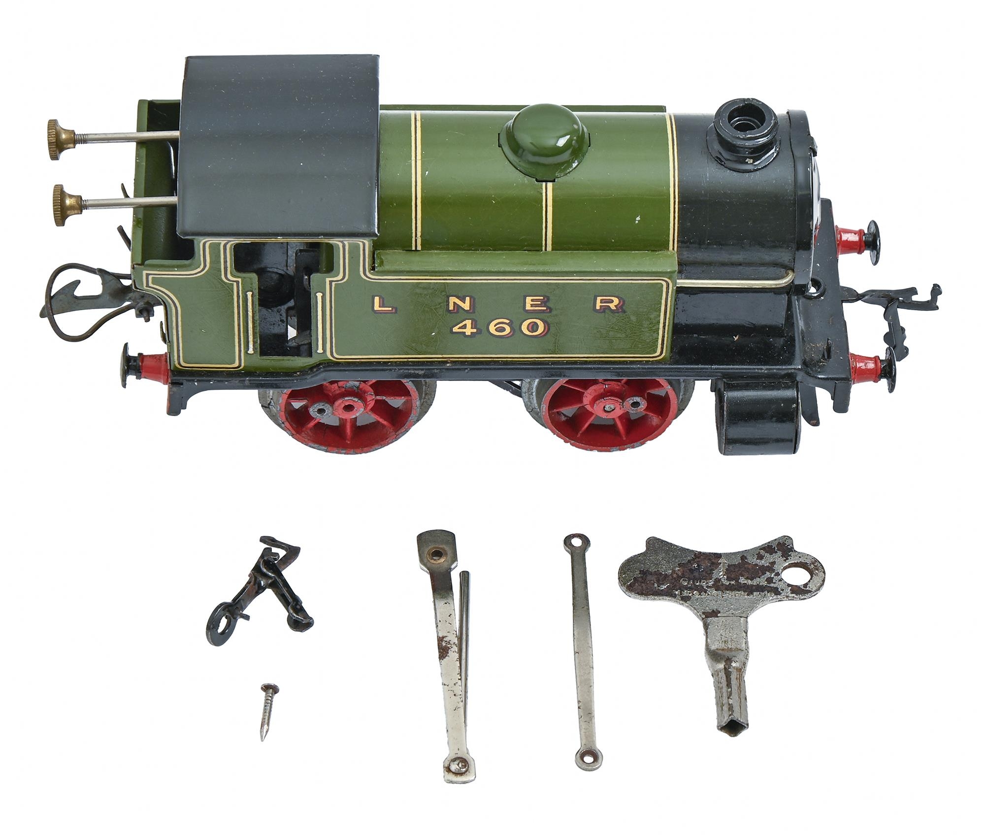 A Hornby O gauge clockwork M3 tank locomotive in unusually good condition, with green card label, - Image 3 of 3