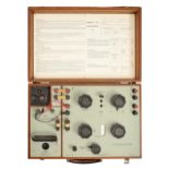 Scientific instruments. A portable DC potentiometer, Croydon Precision Instrument Co, Type P3, No