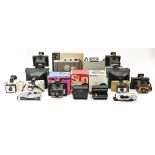 A collection of Polaroid cameras, various models, several cased / boxed (12)