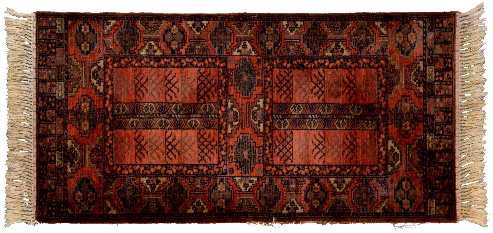 A Persian rug, 228 x 136cm and two runners, 294 x 102cm and smaller - Image 10 of 23