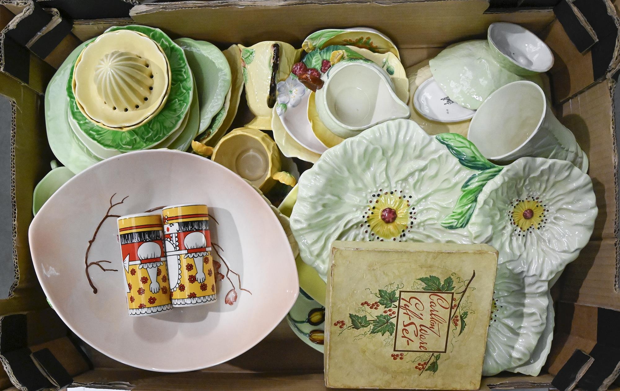 A collection of Carlton ware Australian and other designs