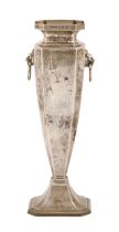 A George V silver vase, 18.5cm h, by S Blanckensee & Son Ltd, Birmingham 1931, loaded Good condition