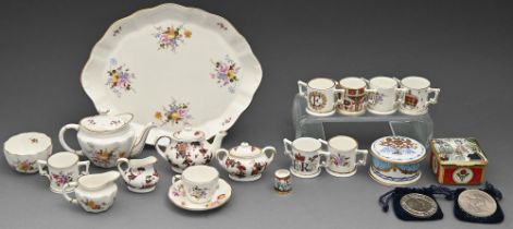 Miscellaneous Royal Crown Derby miniature tea and other ware, early 21st c Good condition, first