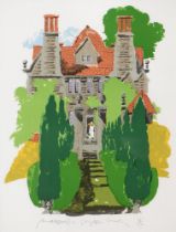 Paul Hogarth (1917-2001) - Garsington Manor, signed and titled in pencil, blind-stamped 38/150,
