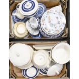 A Wedgwood cream coloured earthenware Edme dinner service and miscellaneous other ceramics