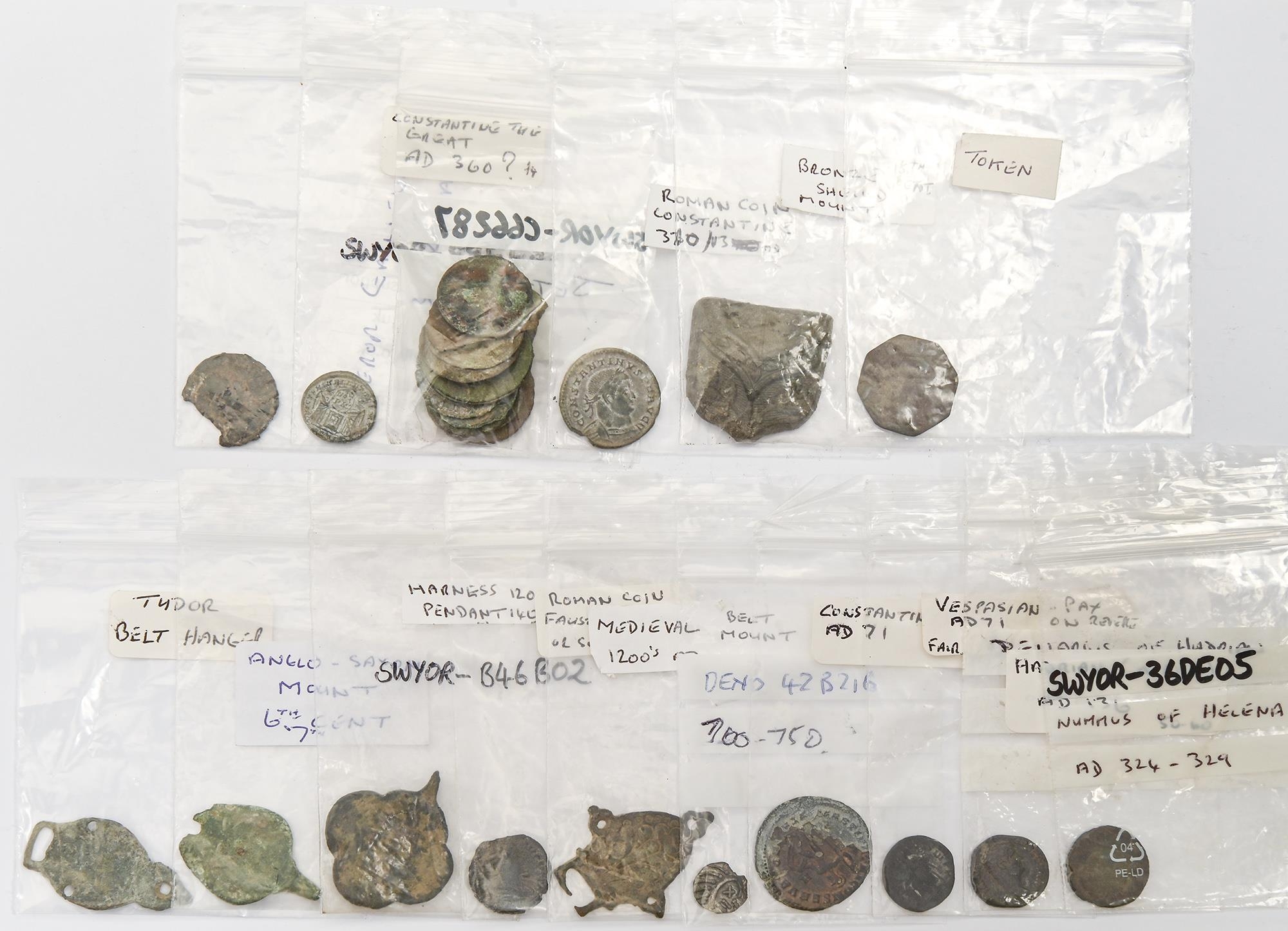 Antiquities. Anglo-Saxon, late Medieval, 18th Century, coins in copper mainly Roman 1st - 5th
