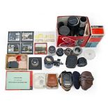 Miscellaneous camera and other lenses and light meters, etc