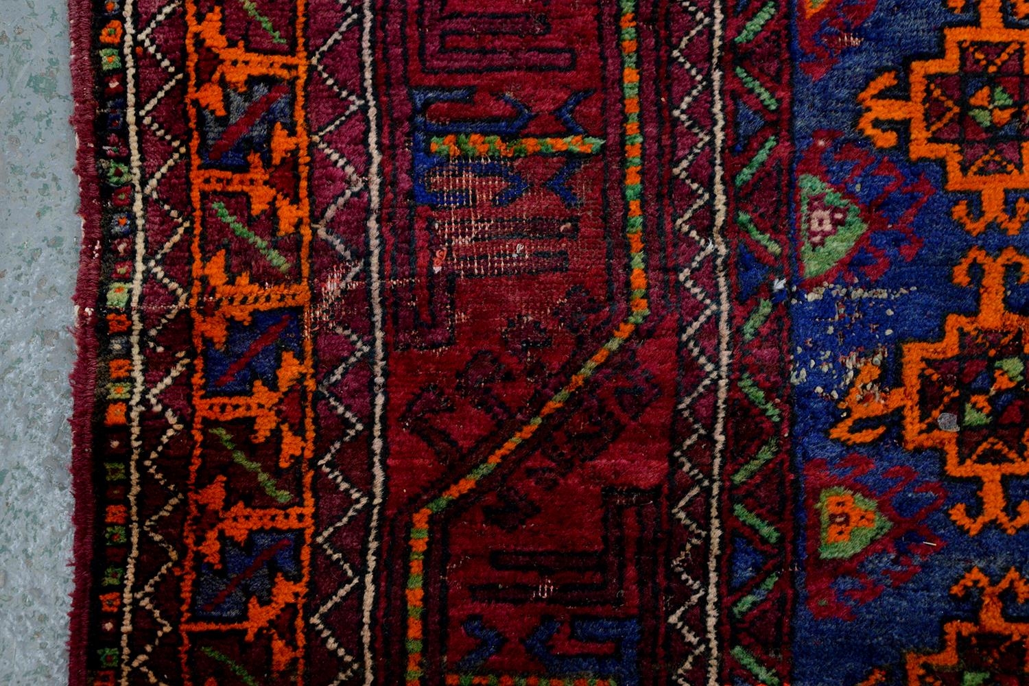 A Persian rug, 228 x 136cm and two runners, 294 x 102cm and smaller - Image 3 of 23