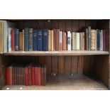 Books. One and a half shelves of general stock, early 20th c and later, mostly topography, including