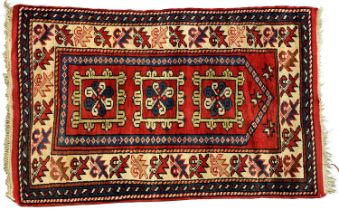 A Turkish rug, second half 20th c, 82 x 130cm Good condition