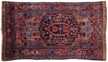 A Bidjar rug, second quarter 20th c, 106 x 193cm Fair - good condition
