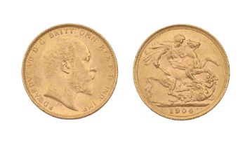 Gold coin. Sovereign 1904M