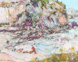 Frank Boothman (fl. 1953 - 1965) - Combe Martin, Devon, signed and titled, oil, 21.5 x 27cm Good