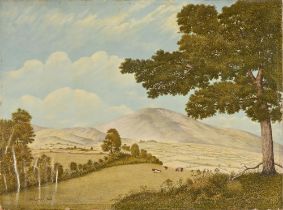 Herbert Oswald Lumby ARBSA (1884-1955) - Worcestershire Landscape; In Radnorshire, a pair, signed,