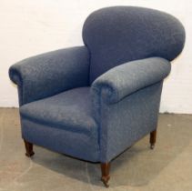 A blue maquette armchair