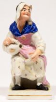A Staffordshire earthenware figure of Dolly Pentreath,  31cm h