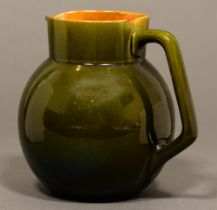 A Linthorpe art pottery jug, 19cm h Restored