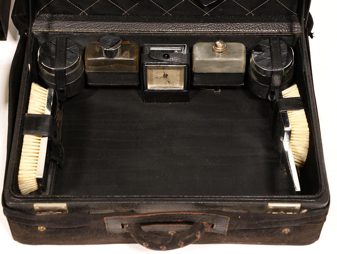 An Art Deco chromium plated dressing case, and typewriter - Image 3 of 3