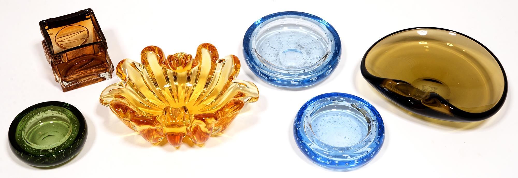 Miscellaneous glass, including ashtrays, one  Holmegaard
