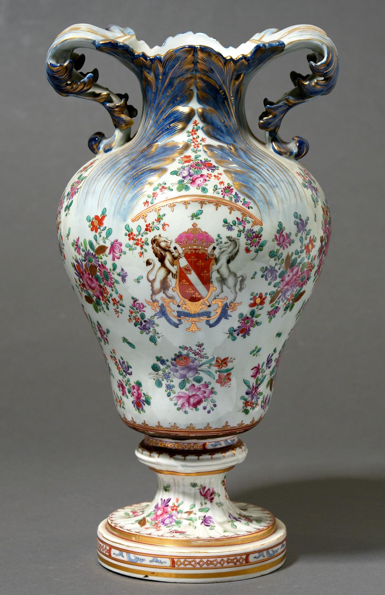 A Samson porcelain chinoiserie vase, 44cm h