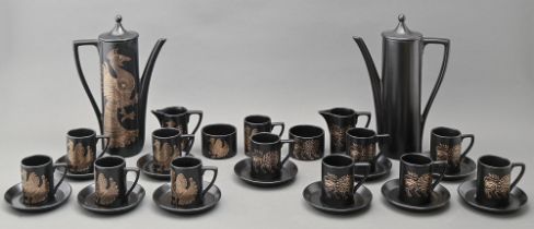 A Portmeirion Phoenix coffee service and a Portmeirion Golden Lion coffee service  (29)