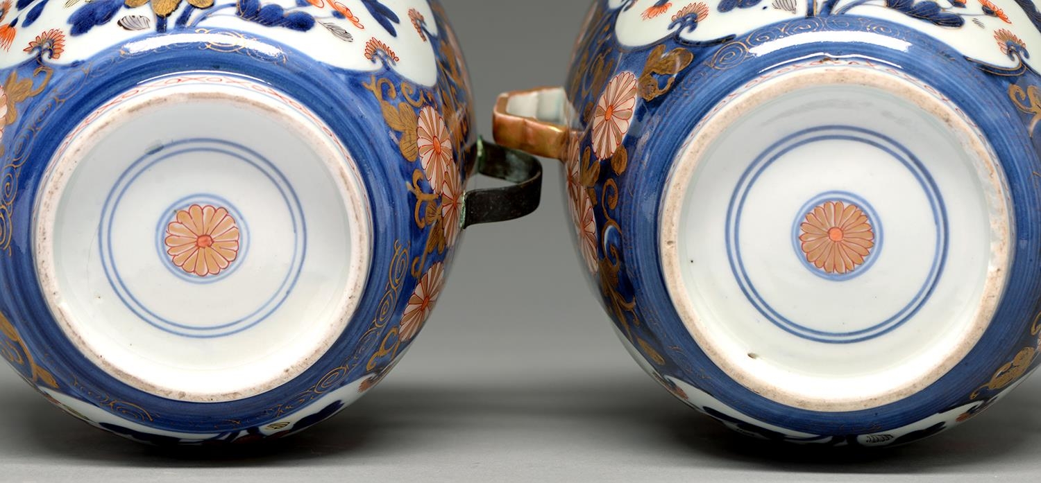 Two Chinese Imari tureens and covers, Edo period,  early 18th c, painted in underglaze blue, - Image 2 of 2