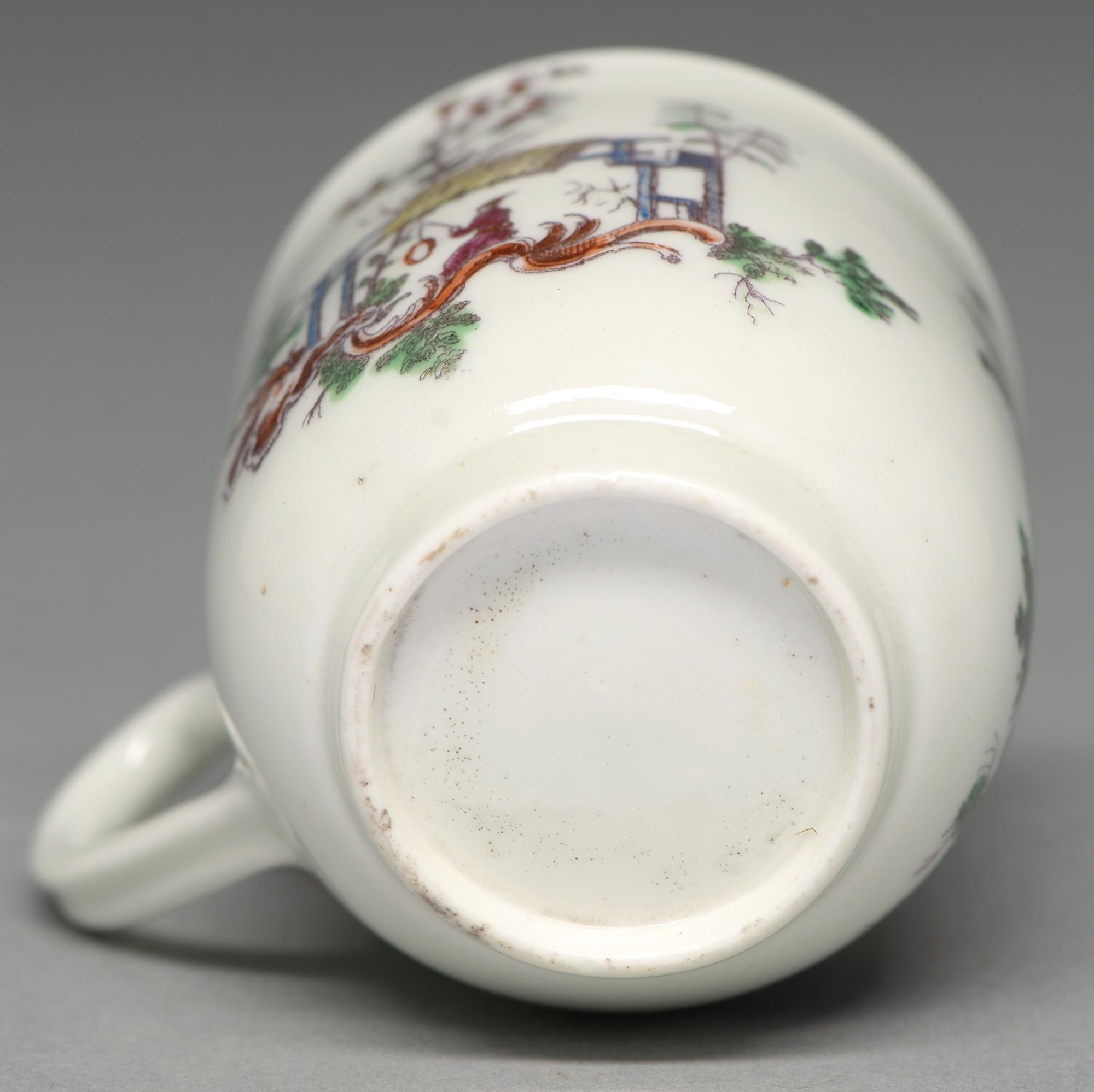 A Worcester coffee cup, c1762, transfer printed in black from the engraving by Robert Hancock - Image 3 of 3