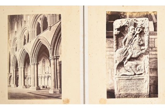 Northumberland. Hexham Abbey Church, c. 1870-80, an album of 33 photographs, albumen and other - Image 2 of 2