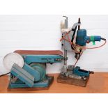 A Naerok 4in belt and 6in disc sander and a pillar drill