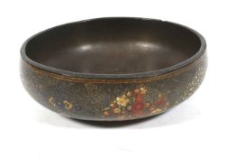 An early-mid 20th century Indian Kashmir lacquered papier mache bowl.