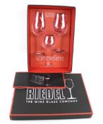 A Riedel Sommeliers 'Tasting' wine glasses.