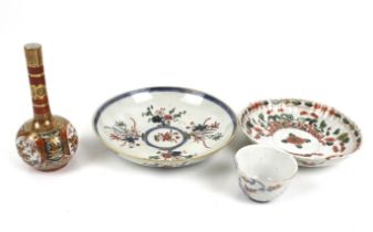 Four pieces of 19th century and later oriental ceramics.