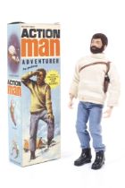 A Palitoy Action Man Adventurer figure in original box. Cat no. 34012.