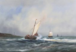 Hugh van Dongen (XX) Dutch Maritime, oil on canvas.