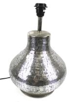 A contemporary lamp base.