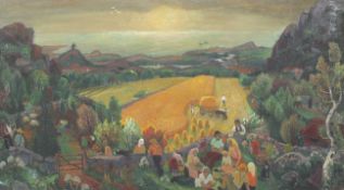 Jurgen Carl von Konow (1915-1959) Swedish, oil on canvas.
