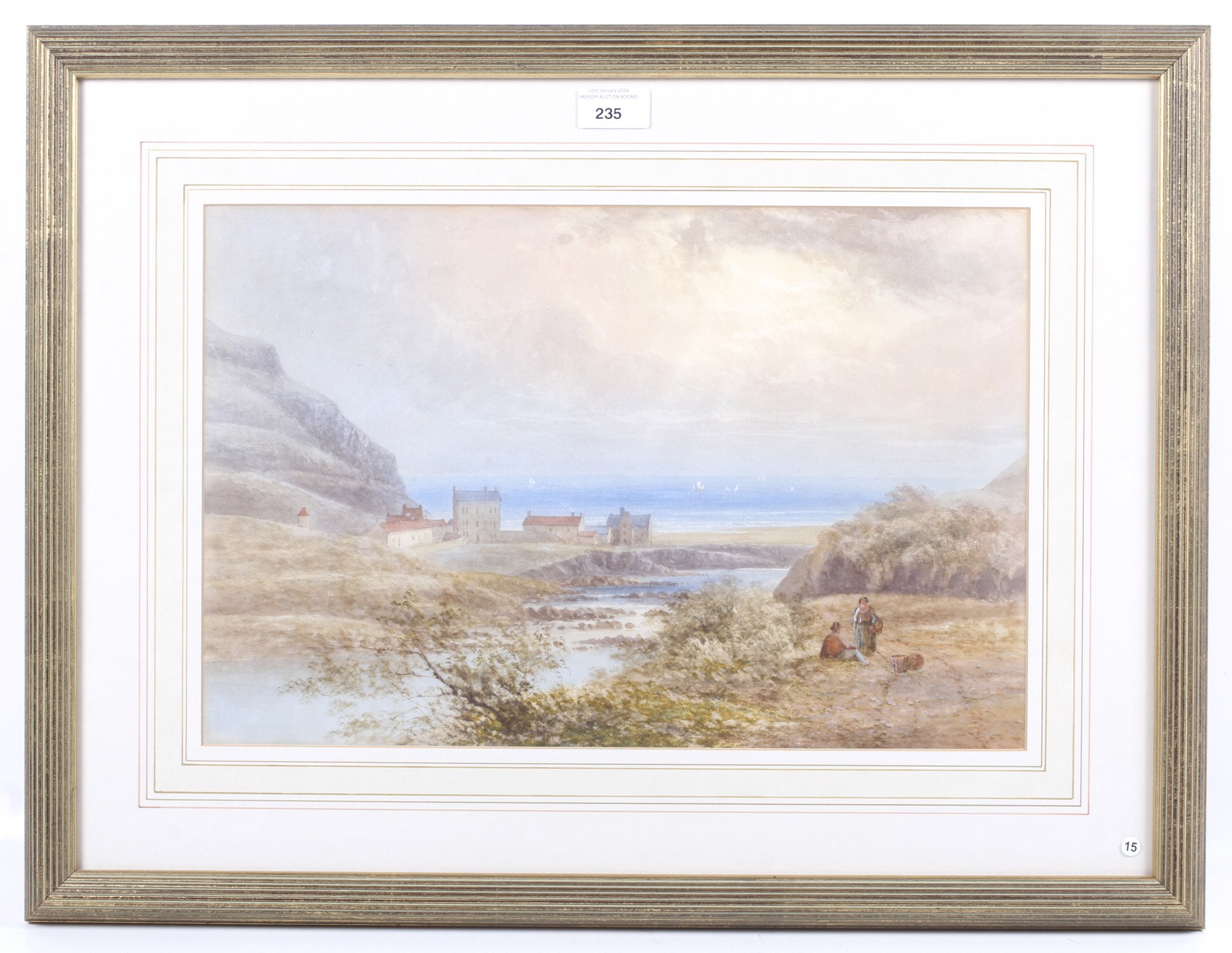 A 19th century English school watercolour. - Image 2 of 2