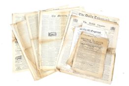 A collection of original 1926 National Strike Newspapers.