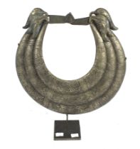 A Chinese Miao style metalwork necklace.