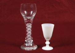 A 19 th century glass and another.