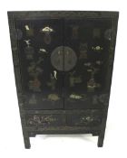 A contemporary oriental style cabinet.