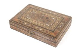 A circa 1900 marquetry /Ottaman box.