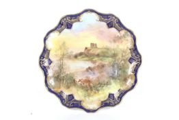 A Royal Doulton hand painted plate.