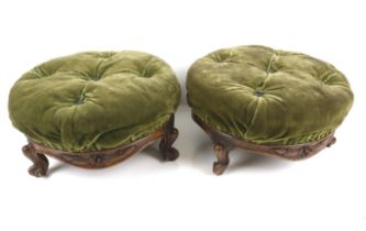 A pair of Victorian footstools.