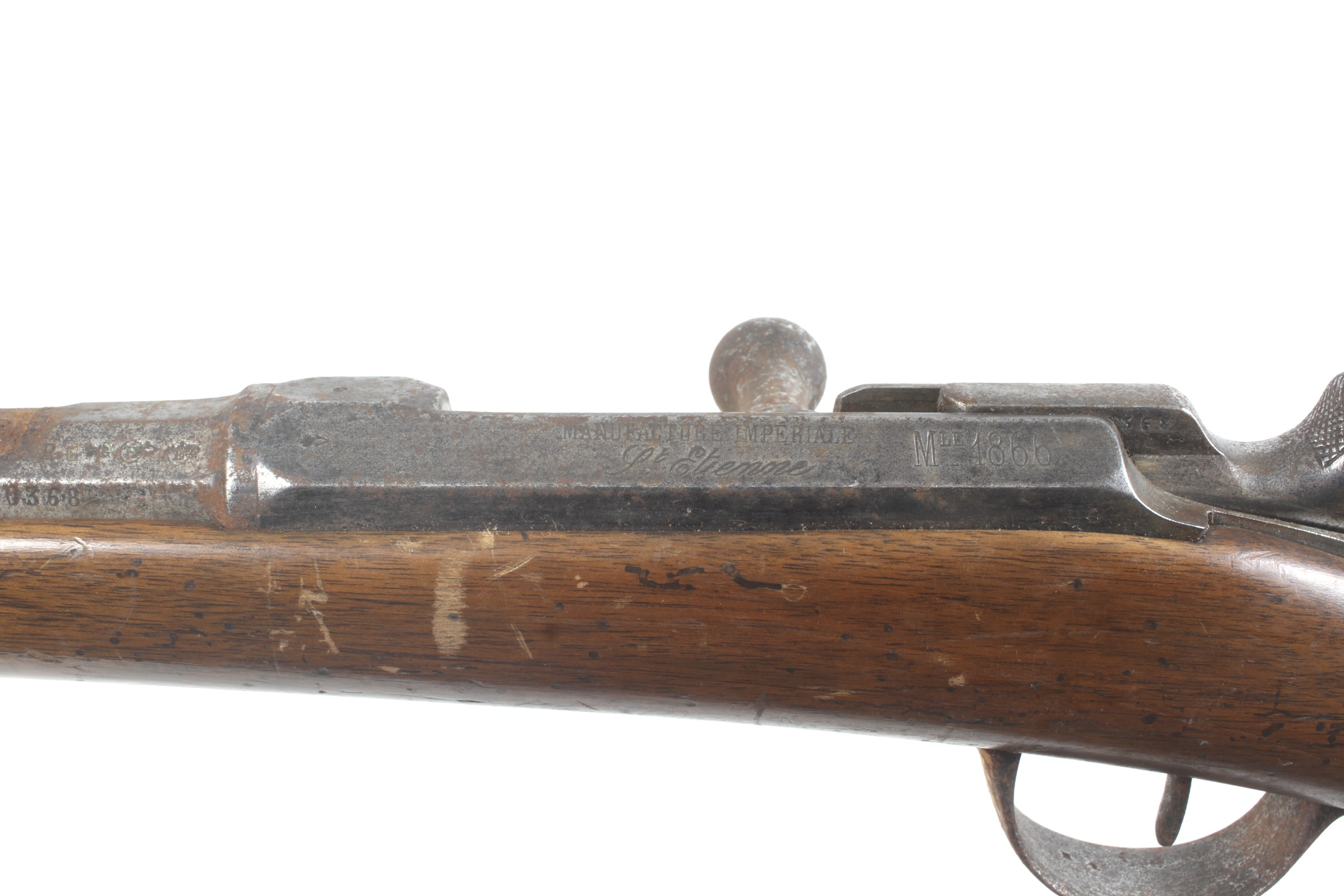 A circa 1920 St Etienne 11mm calibre bolt action rifle. Serial number 20568. - Image 4 of 4