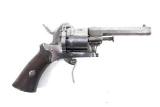 A circa 1890 pin fire revolver. In working condition. No license required to purchase.