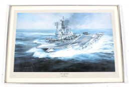 A print of Robert Taylor 'H.M.S. Ark Royal'. 43.