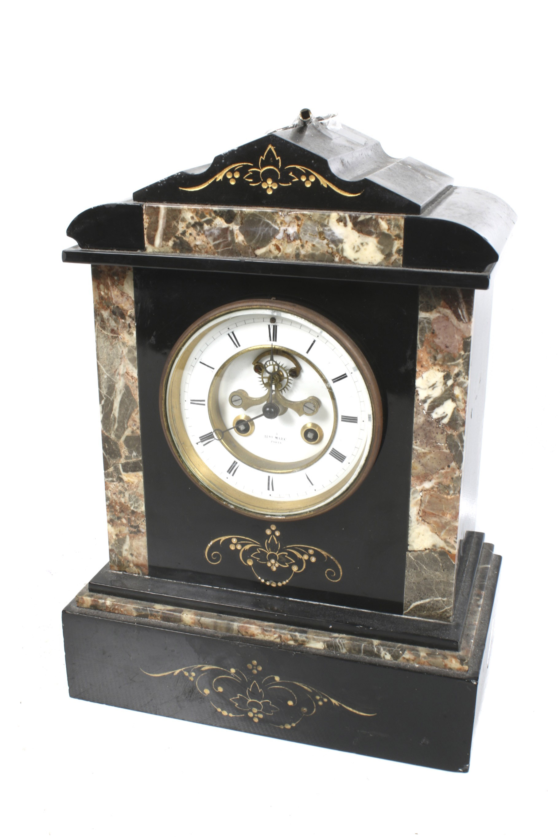 A 19th century Henri Marc of Paris mantle clock.