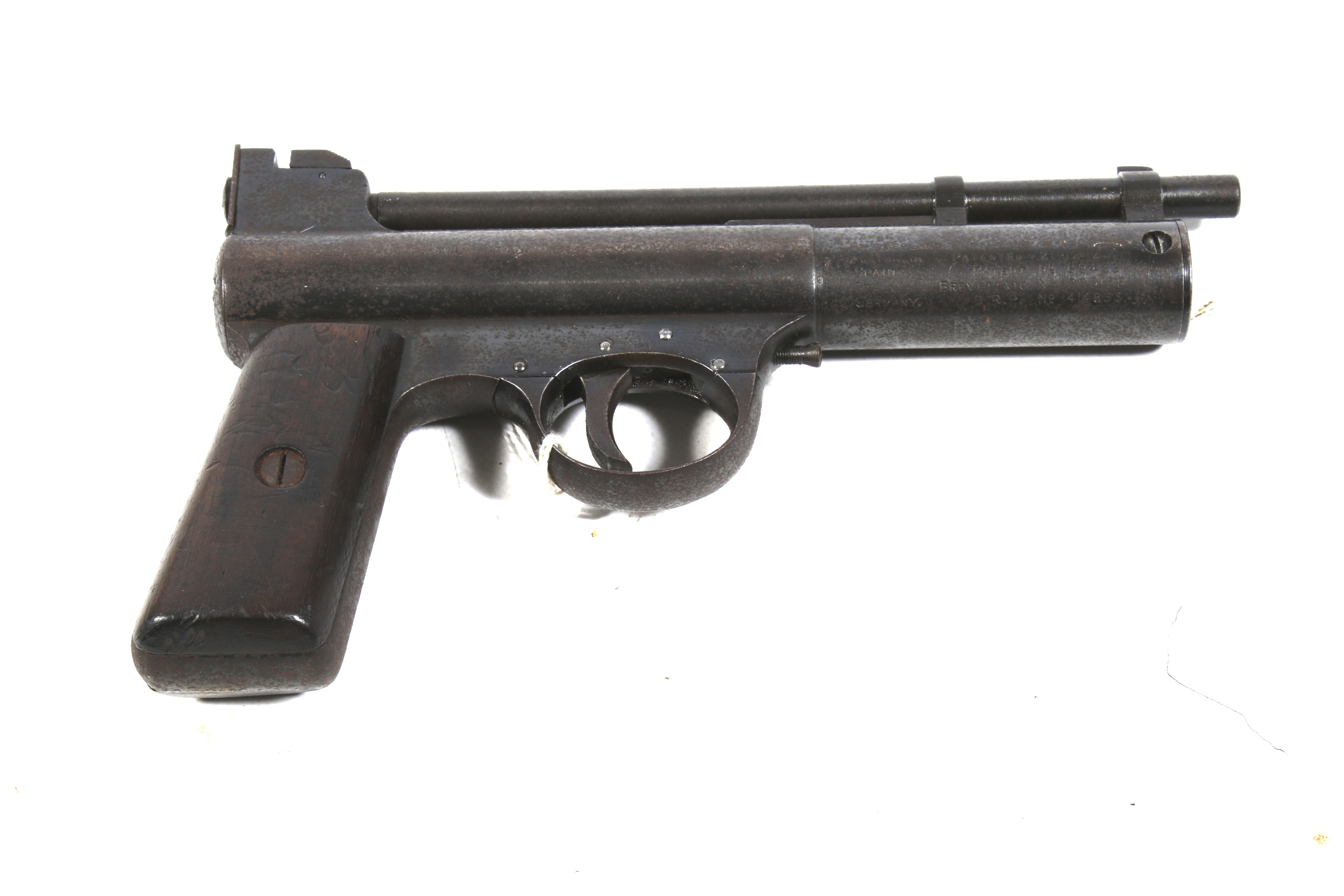 A 1930s Webley and Scott .22 caliber Mk I air pistol. - Image 3 of 4