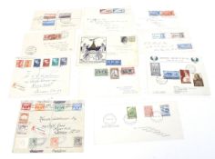 A collection of foreign first day covers and covers.